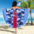 Japan Football Beach Blanket Come On Samurai Blue - Wonder Print Shop