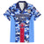 Japan Football Family Matching Long Sleeve Bodycon Dress and Hawaiian Shirt Come On Samurai Blue - Wonder Print Shop