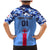 Japan Football Family Matching Mermaid Dress and Hawaiian Shirt Come On Samurai Blue - Wonder Print Shop