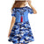 Japan Football Family Matching Mermaid Dress and Hawaiian Shirt Come On Samurai Blue - Wonder Print Shop