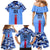 Japan Football Family Matching Mermaid Dress and Hawaiian Shirt Come On Samurai Blue - Wonder Print Shop