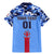 Japan Football Family Matching Mermaid Dress and Hawaiian Shirt Come On Samurai Blue - Wonder Print Shop