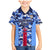 Japan Football Family Matching Mermaid Dress and Hawaiian Shirt Come On Samurai Blue - Wonder Print Shop