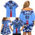 Japan Football Family Matching Off Shoulder Short Dress and Hawaiian Shirt Come On Samurai Blue - Wonder Print Shop