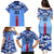 Japan Football Family Matching Puletasi and Hawaiian Shirt Come On Samurai Blue - Wonder Print Shop