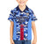 Japan Football Family Matching Puletasi and Hawaiian Shirt Come On Samurai Blue - Wonder Print Shop