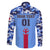 Japan Football Family Matching Short Sleeve Bodycon Dress and Hawaiian Shirt Come On Samurai Blue - Wonder Print Shop