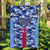 Japan Football Garden Flag Come On Samurai Blue - Wonder Print Shop