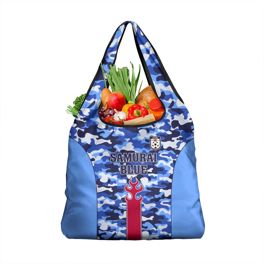 Japan Football Grocery Bag Come On Samurai Blue