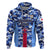 Japan Football Hoodie Come On Samurai Blue - Wonder Print Shop