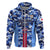 Japan Football Hoodie Come On Samurai Blue - Wonder Print Shop