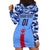 Japan Football Hoodie Dress Come On Samurai Blue - Wonder Print Shop