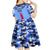 Japan Football Kid Short Sleeve Dress Come On Samurai Blue - Wonder Print Shop