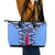 Japan Football Leather Tote Bag Come On Samurai Blue - Wonder Print Shop