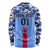 Japan Football Long Sleeve Shirt Come On Samurai Blue - Wonder Print Shop