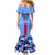 Japan Football Mermaid Dress Come On Samurai Blue - Wonder Print Shop