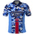 Japan Football Polo Shirt Come On Samurai Blue - Wonder Print Shop