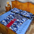 Japan Football Quilt Bed Set Come On Samurai Blue - Wonder Print Shop