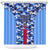 Japan Football Shower Curtain Come On Samurai Blue