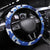 Japan Football Steering Wheel Cover Come On Samurai Blue - Wonder Print Shop