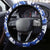 Japan Football Steering Wheel Cover Come On Samurai Blue - Wonder Print Shop