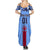 Japan Football Summer Maxi Dress Come On Samurai Blue - Wonder Print Shop