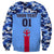 Japan Football Sweatshirt Come On Samurai Blue - Wonder Print Shop