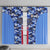 Japan Football Window Curtain Come On Samurai Blue - Wonder Print Shop