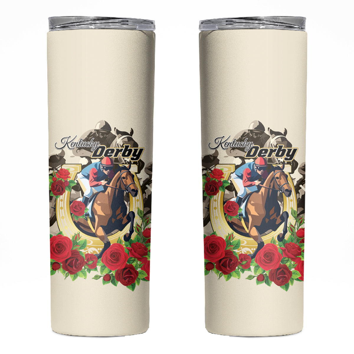 Kentucky Horse Racing Skinny Tumbler The Run for the Roses - Wonder Print Shop