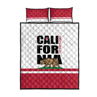 California Republic Quilt Bed Set Red Star The Bear Flag