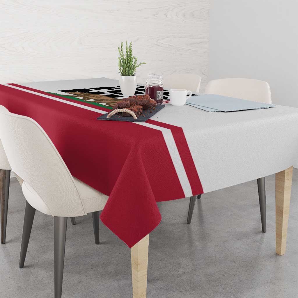 California Republic Tablecloth Red Star The Bear Flag
