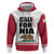 Personalized California Republic Zip Hoodie Red Star The Bear Flag