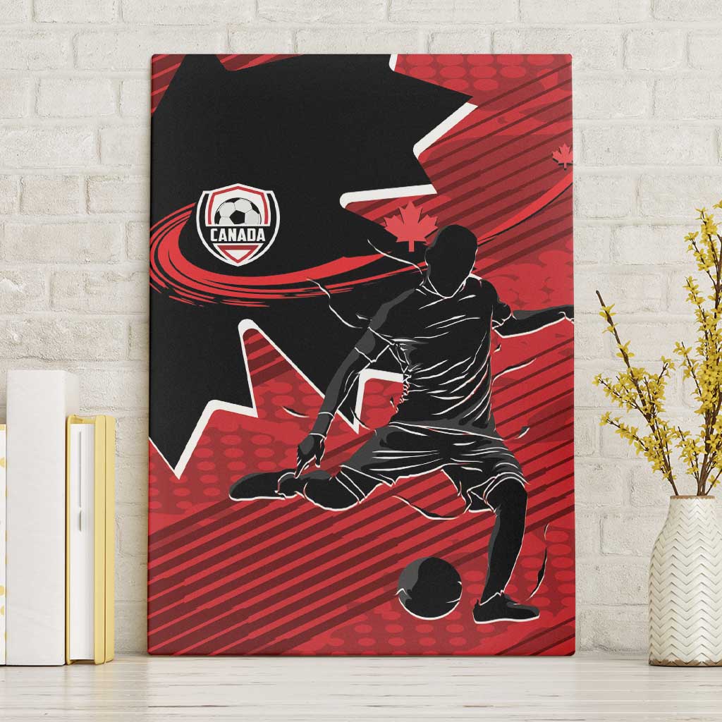 Canada Soccer Canvas Wall Art Maple Leaf Together We Rise