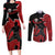 Custom Canada Soccer Couples Matching Long Sleeve Bodycon Dress and Long Sleeve Button Shirt Maple Leaf Together We Rise