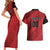 Custom Canada Soccer Couples Matching Short Sleeve Bodycon Dress and Hawaiian Shirt Maple Leaf Together We Rise