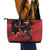 Canada Soccer Leather Tote Bag Maple Leaf Together We Rise