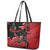 Canada Soccer Leather Tote Bag Maple Leaf Together We Rise