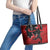 Canada Soccer Leather Tote Bag Maple Leaf Together We Rise