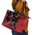 Canada Soccer Leather Tote Bag Maple Leaf Together We Rise