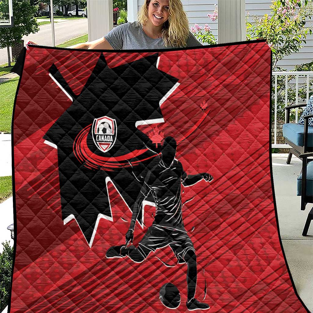 Canada Soccer Quilt Maple Leaf Together We Rise