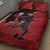 Canada Soccer Quilt Bed Set Maple Leaf Together We Rise