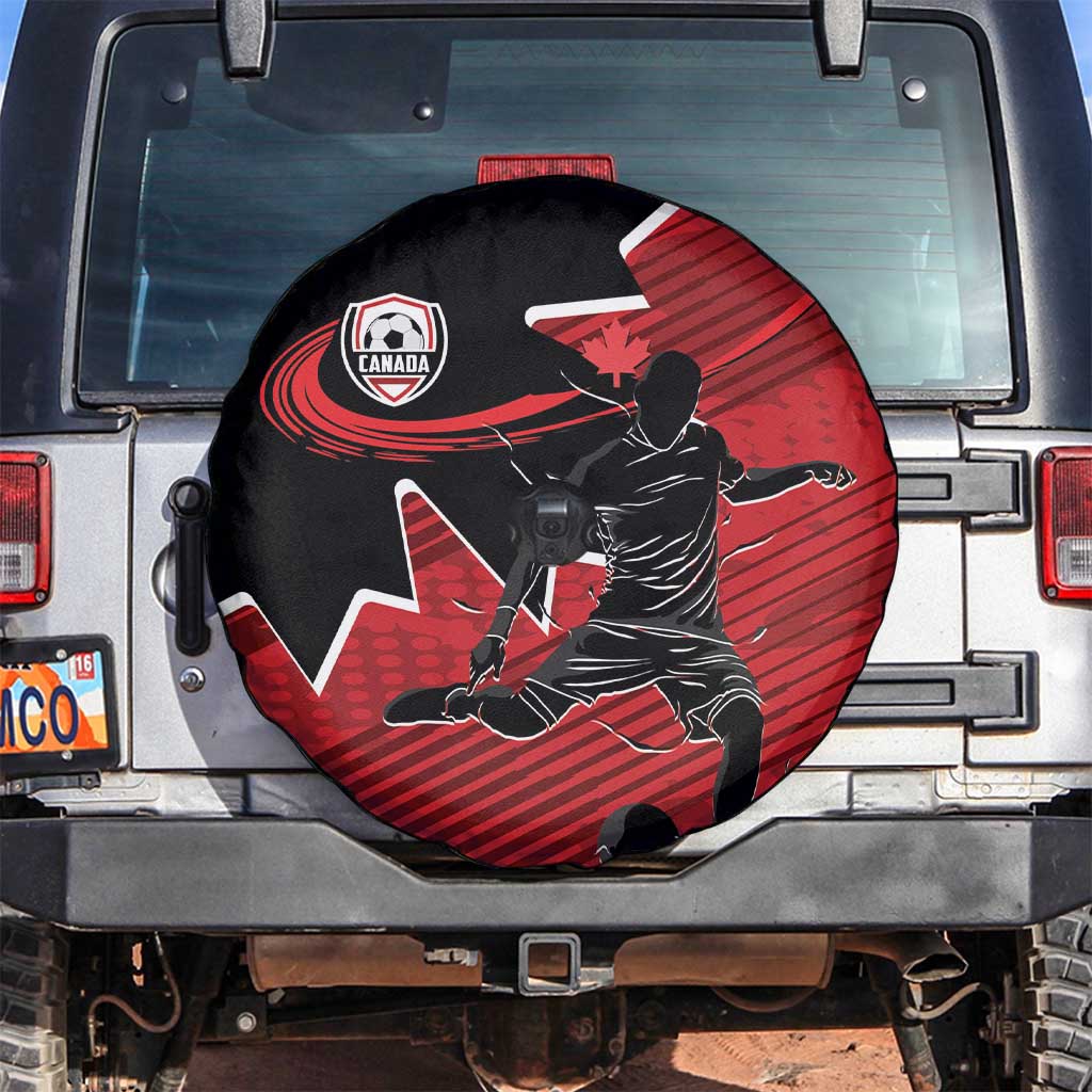 Canada Soccer Spare Tire Cover Maple Leaf Together We Rise