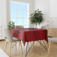 Canada Soccer Tablecloth Maple Leaf Together We Rise