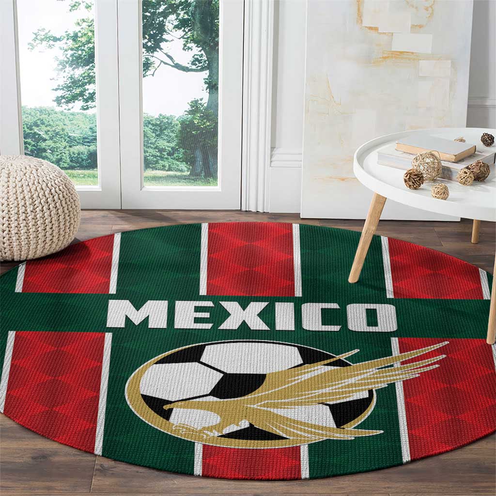 Mexico Football Round Carpet Siempre Con El Tri