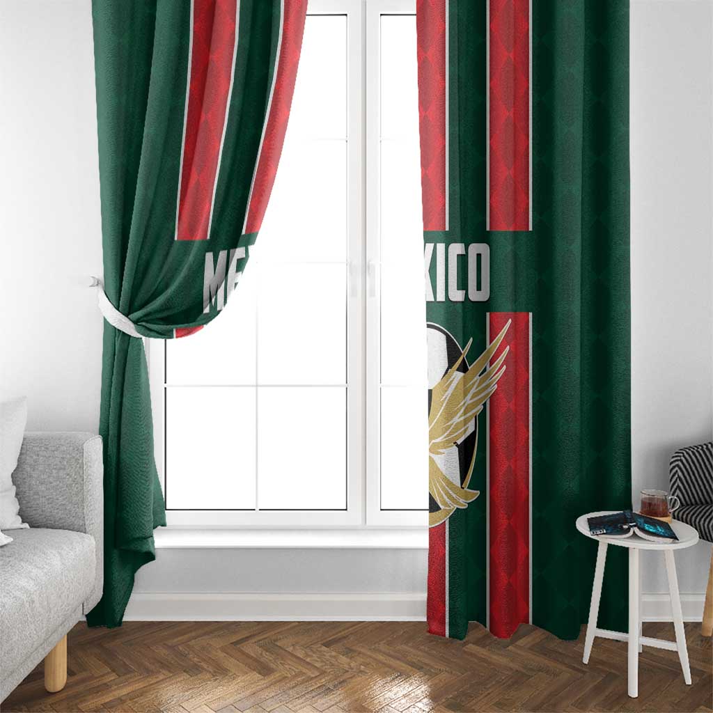 Mexico Football Window Curtain Siempre Con El Tri