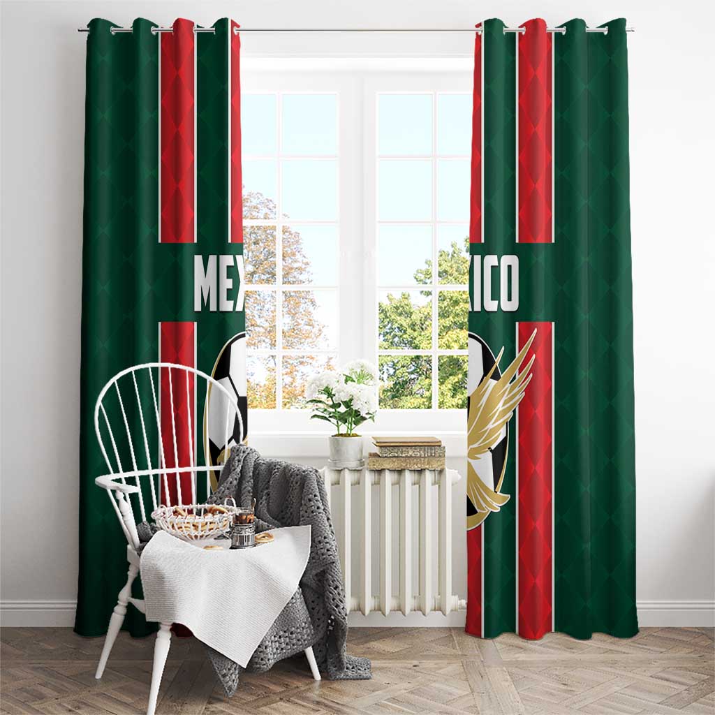 Mexico Football Window Curtain Siempre Con El Tri