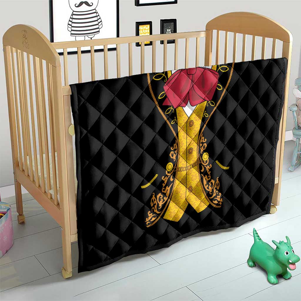 Mexican Mariachi Charro Suit Stylized Quilt Cinco de Mayo Fiesta