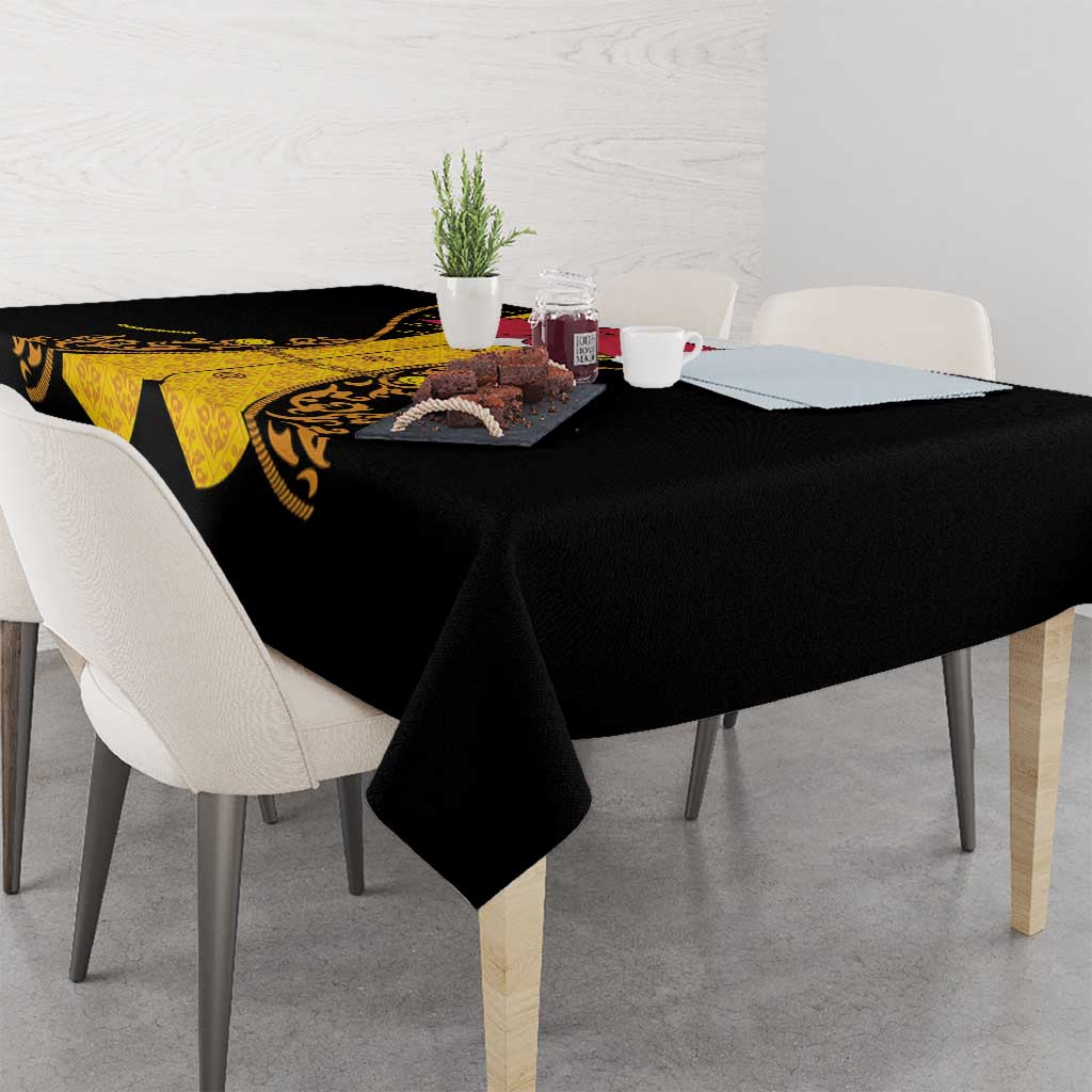 Mexican Mariachi Charro Suit Stylized Tablecloth Cinco de Mayo Fiesta