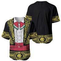 Mexican Charro Suit Stylized Baseball Jersey Cinco de Mayo Costume