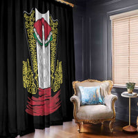 Mexican Charro Suit Stylized Window Curtain Cinco de Mayo Costume